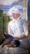 Mary Cassatt Young Girl at a Window France oil painting artist
